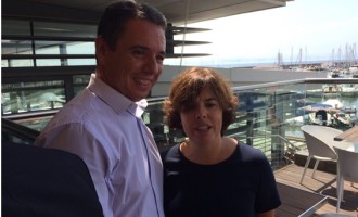Soraya Sáenz de Santamaria visita las instalaciones del CN de Cambrils después de los atentados