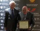 El Presidente del CV Blanes galardonado en la cena de gala de la Noche del Dirigente del ACDE