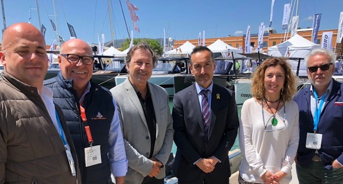 La Asociación Catalana de Puertos Deportivos y Turísticos visita el Salón Náutico de Palma