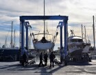 El Club Nàutic Vilanova posa en funcionament el nou travelift de 30 tones del varador