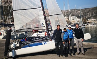 El CN Garraf como puerto base del Equipo Olímpico de Singapur de Nacra 17