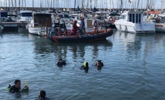 Limpieza del fondo marino en Port Masnou
