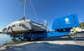 La Croc Lift 45 para catamaranes de hasta 20m de eslora revoluciona Port Ginesta
