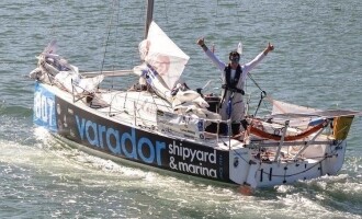 Carlos Manera, del Club Nàutic Port de la Selva, en la Mini Transat 2021