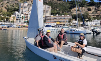 Sesiones de vela “sostenible” en el CV Blanes para el personal docente, administrativo y de dirección del INS Serrallarga de la Vela