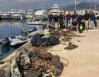 La limpieza del fondo marino del Puerto Deportivo de Roses recoge 300 kilogramos de residuos