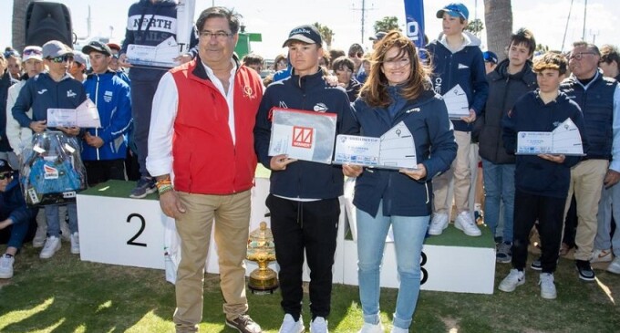 Iker Múgica, regatista del CN Cambrils, campeón de la Optimist Excellence Cup 2024