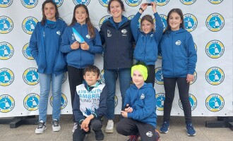 Martina Graus, regatista del Club Nàutic Cambrils,  vencedora de la regata Optimist Grup B del Club Nàutic Salou