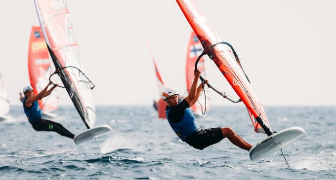 Destacada participación de los Regatistas del CN Salou, Sandro Portune y David Muñoz, en el Mundial de iQFoil en Sa Ràpita