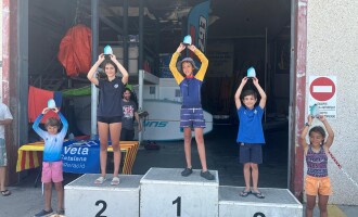 El grupo Optimist B del Club Nàutic Cambrils participa con éxito en la Regata Terres de Mestral