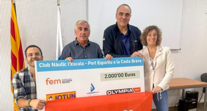 El CN l’Escala aporta 2000 euros para la esclerosis múltiple