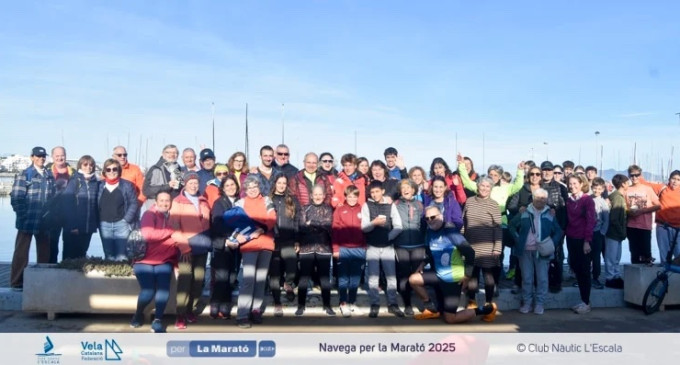 El Club Nàutic l’Escala navega por La Marató de 3Cat