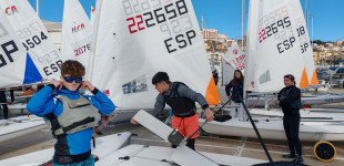 El equipo de ILCA 4 del CV Blanes ha debutado este 2026 en Masnou