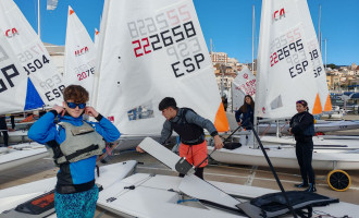 El equipo de ILCA 4 del CV Blanes ha debutado este 2026 en Masnou