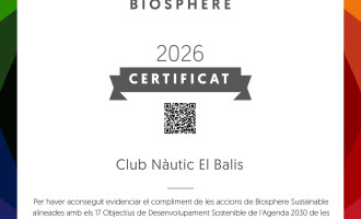 El CN El Balís renova la Certificació Biosphere consolidant el seu compromís amb la sostenibilitat